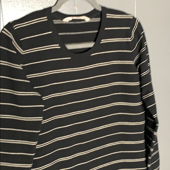 Athleta Black and White Striped Long Sleeve Dress - Picture 5 of 9